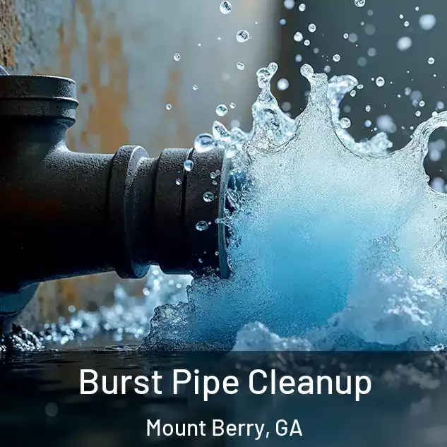  Burst Pipe Cleanup Mount Berry, GA
