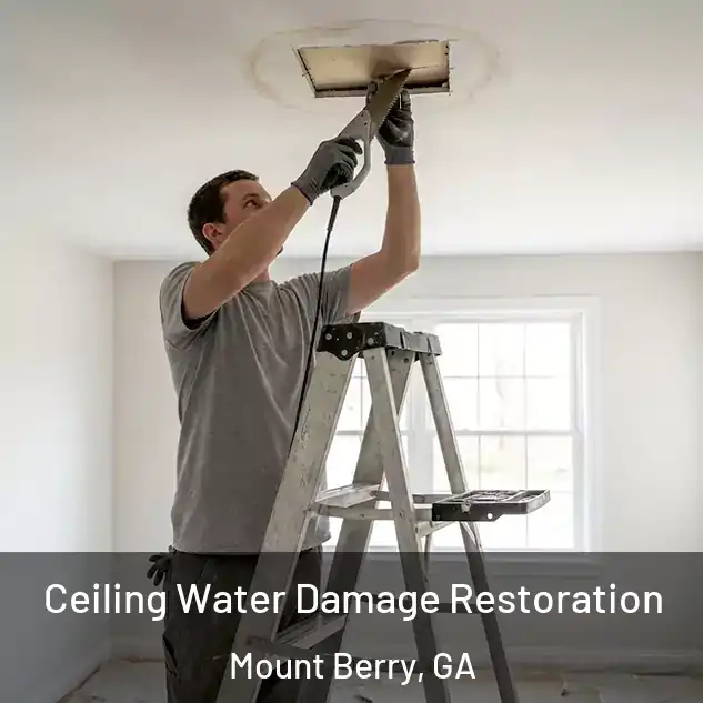  Ceiling Water Damage Restoration Mount Berry, GA