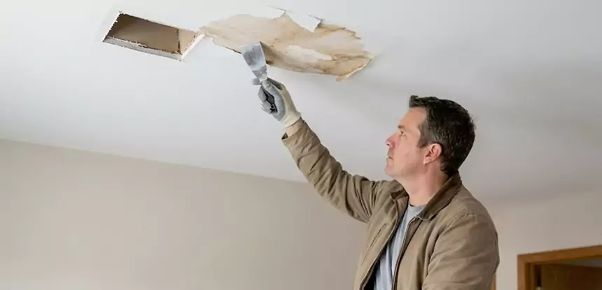 Dry Ceiling After Water Leak in Mount Berry