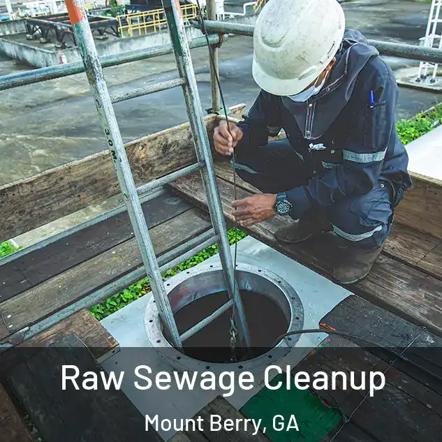  Raw Sewage Cleanup Mount Berry, GA
