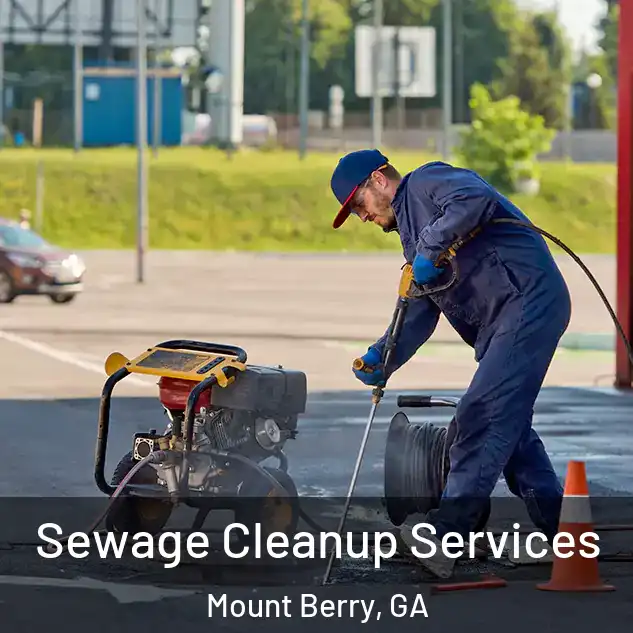  Sewage Cleanup Services Mount Berry, GA